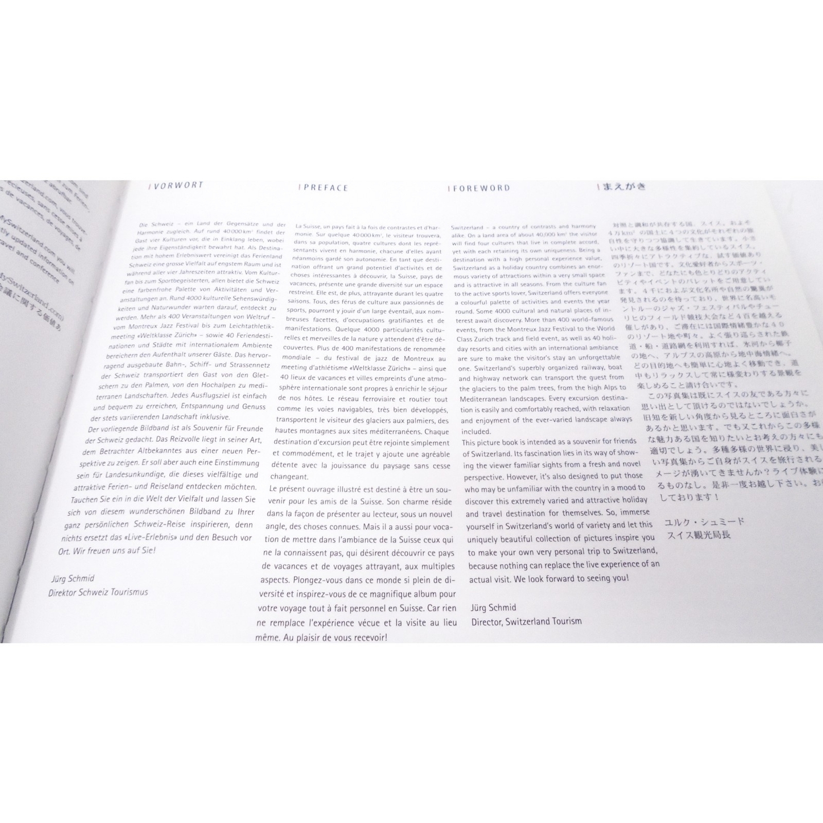 Switzerland Hardcover Large Book 4 Languages-Translations & Illustrations