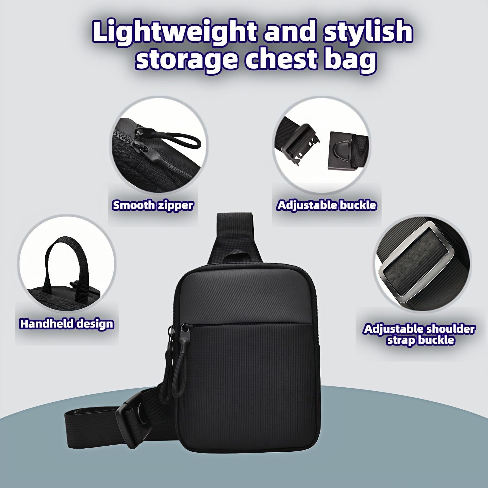 Lightweight Water-Resistant Crossbody Bag, Multi-Pocket Organizer for Phone, …