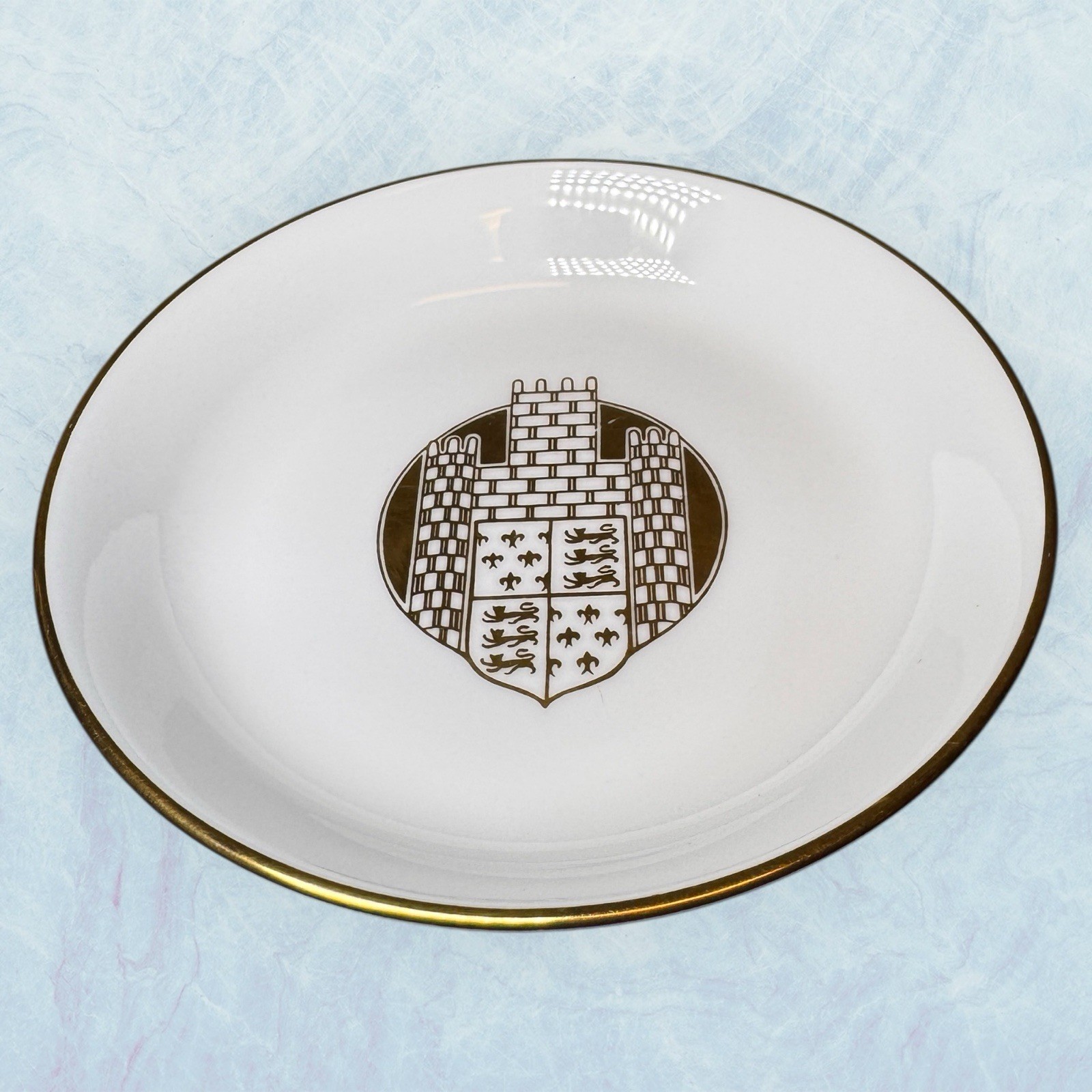 The Dorchester Hotel London Trinket Ring Dish Tray Royal Worcester Ashtray 4.5”