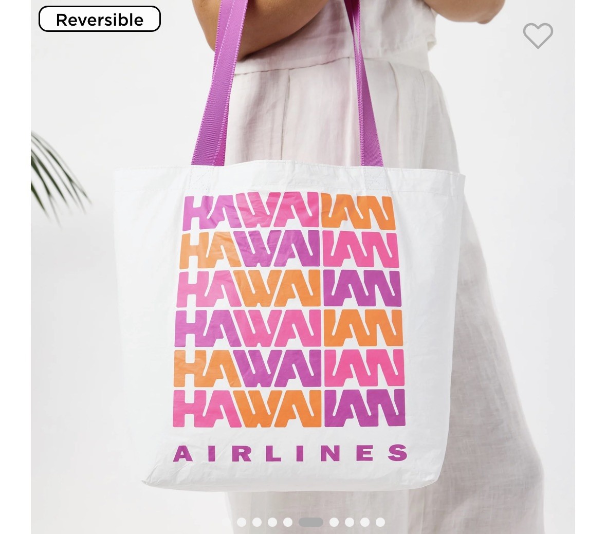 NWT Aloha Collection x Hawaiian Airlines Vintage Reversible Tote