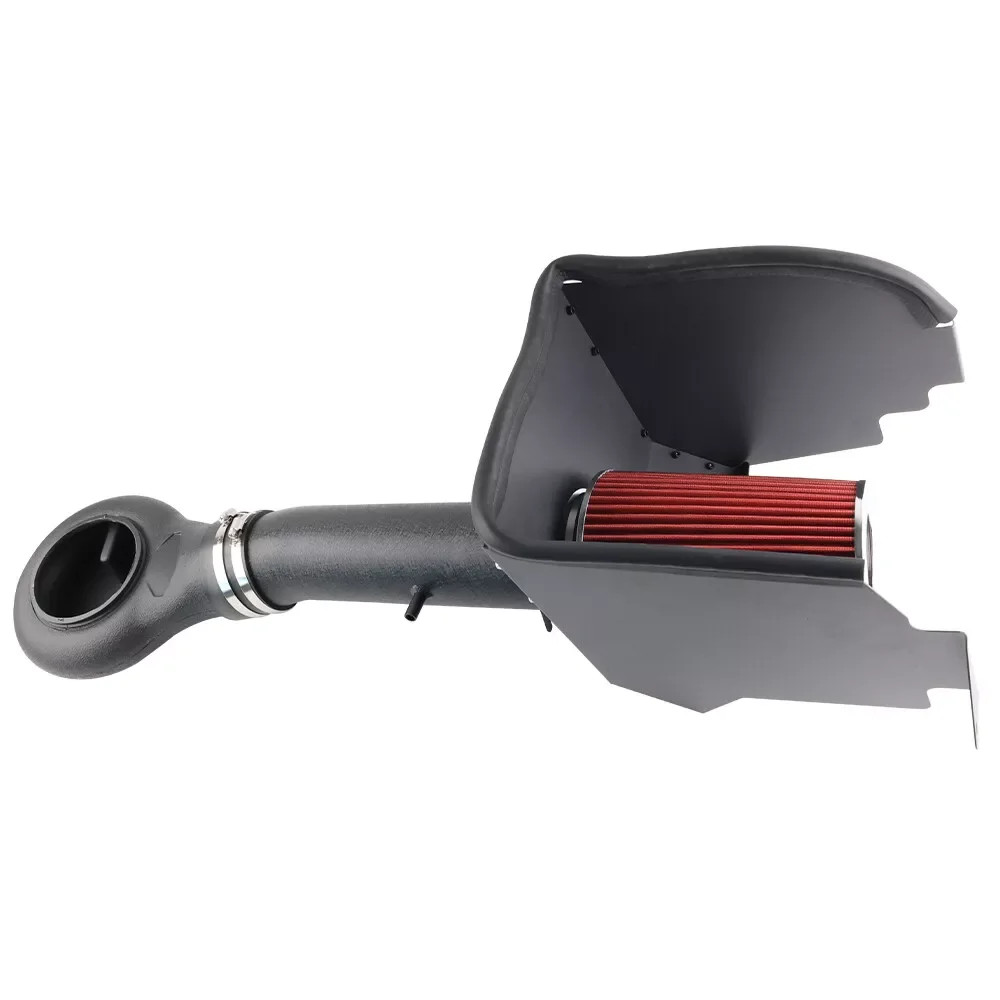 304 Aluminum Red Filter+Pipe+Heat Shield for Cold Air Intake & Filter Kit