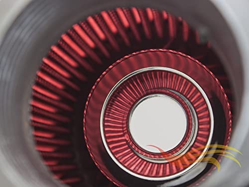 RED 89 mm Inlet Cold Air INTAKE Cone Replacement Performance Washable 3.5″