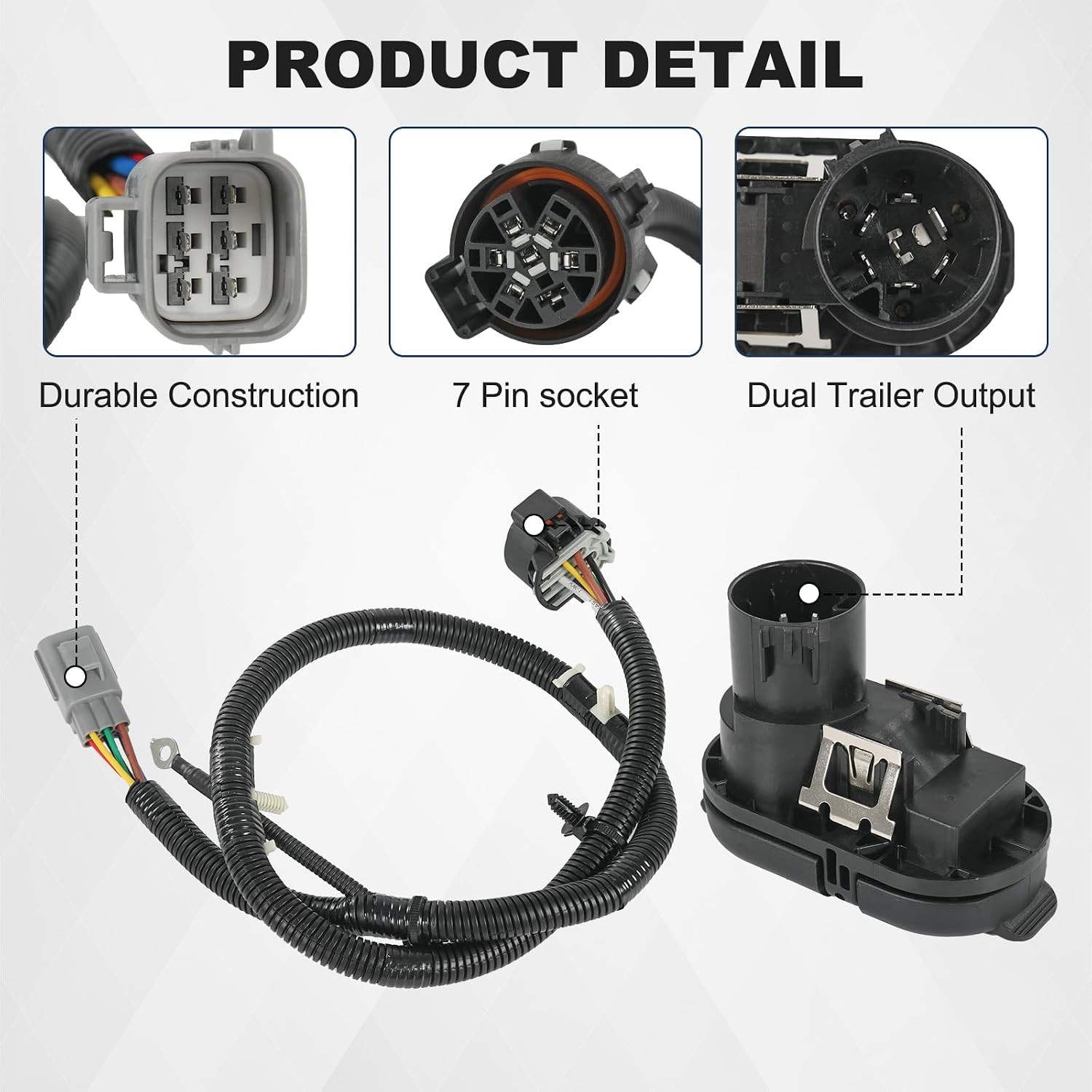 CK4T-13B576-KE Trailer Hitch Tow Wiring Connector Harness Kit Compatible with
