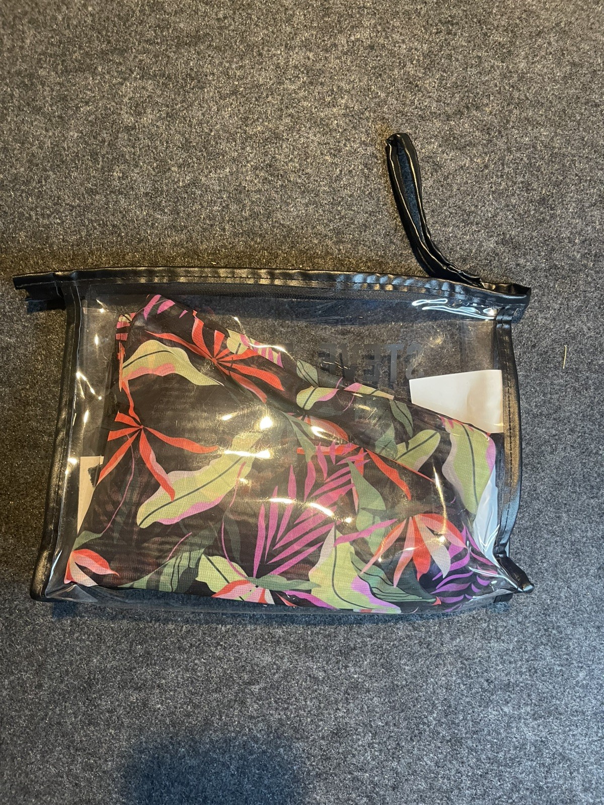 Steve Madden 3 Piece Beach Travel Set Packable Hat, Cover-Up & Pouch NEW