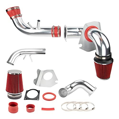3 in. & 3.5 in Cold Air Intake Kit, Aluminum Car Air Intake Pipe Kit for