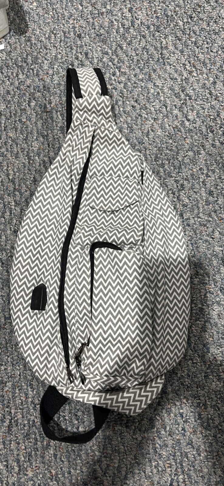 Satchel White/DARK GRAY New