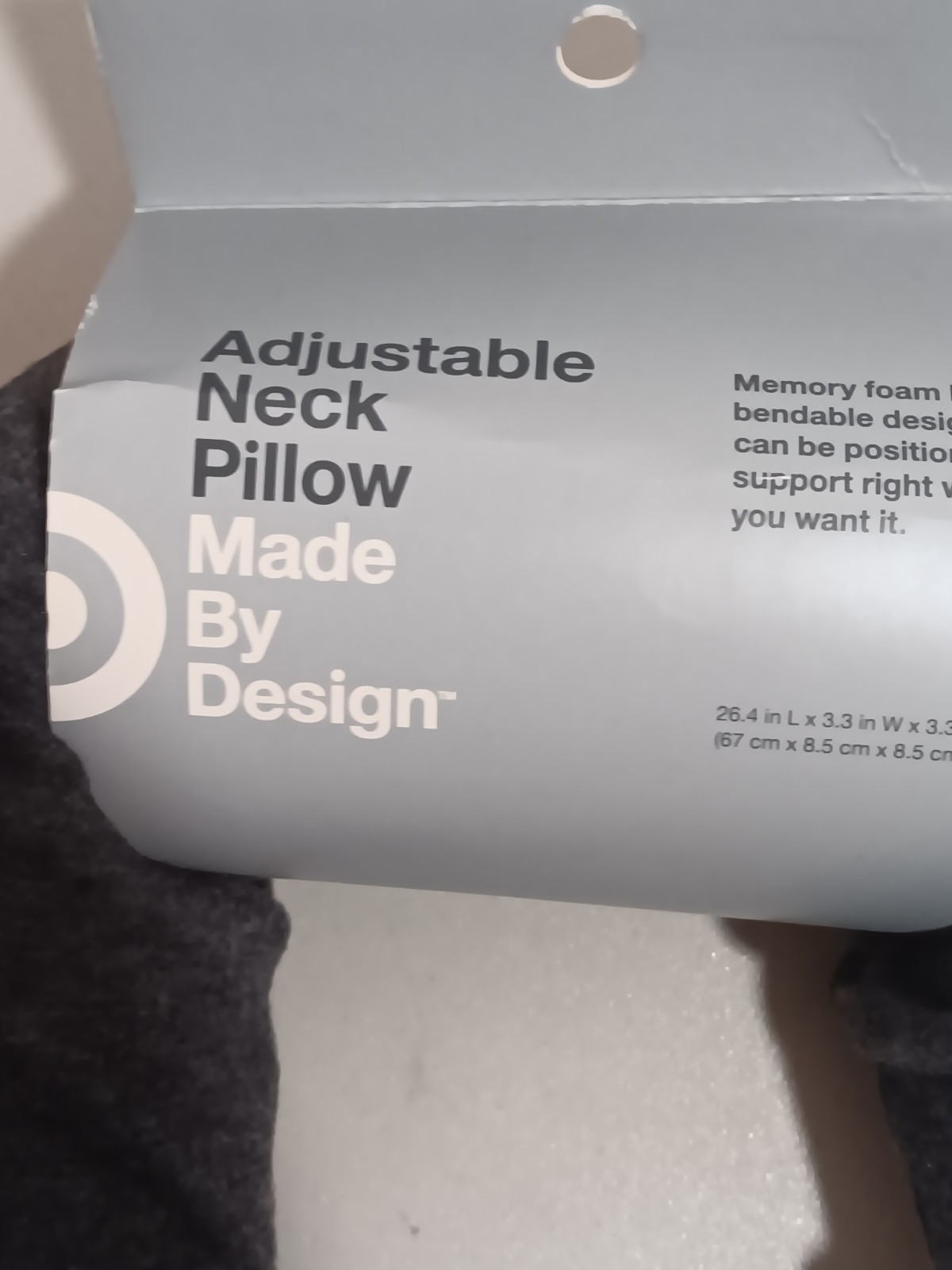 Adjustable Neck Pillow By Design Grey In Color – New