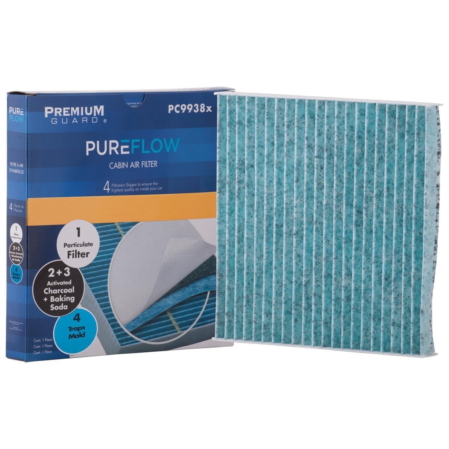 PUREFLOW PC9938X Cabin Air Filter | Fits 2014-2024 Mitsubishi Mirage 1.2L; 20…