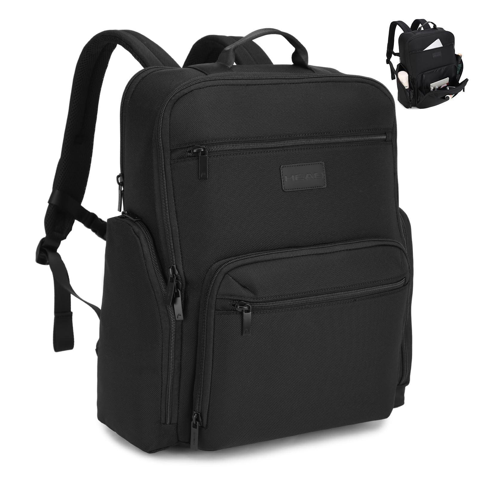 HEAD Large Laptop Backpack for Men with Trolley Sleeve, Travel Backpacks fits…
