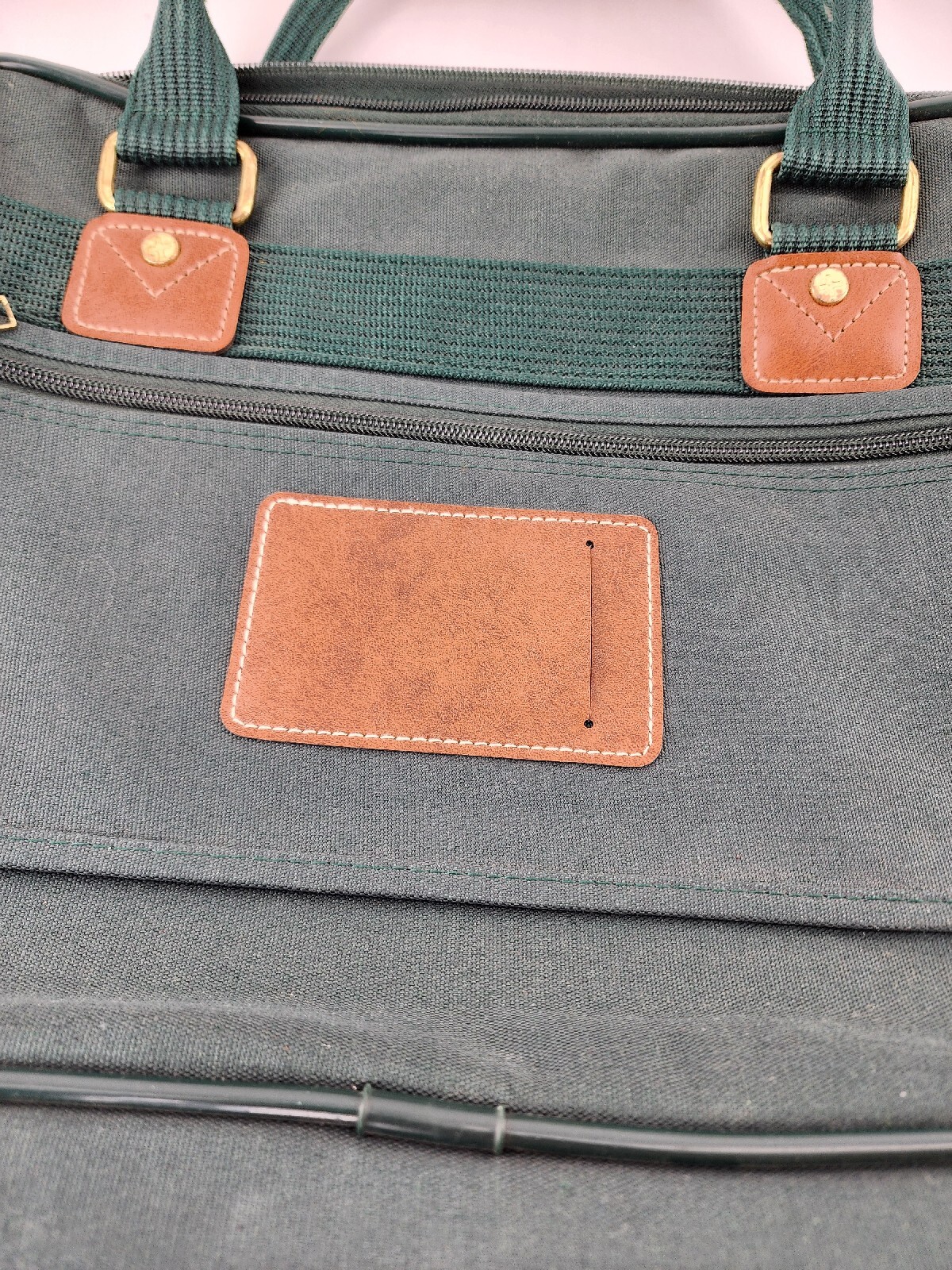 Jaguar Canvas/ Travel / Messenger Bag Luggage With Shoulder Strap – Hunter Green