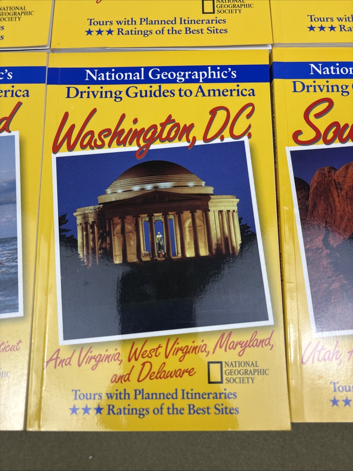 National Geographic Driving Guides to America 1997 Travel Book Lot of 8