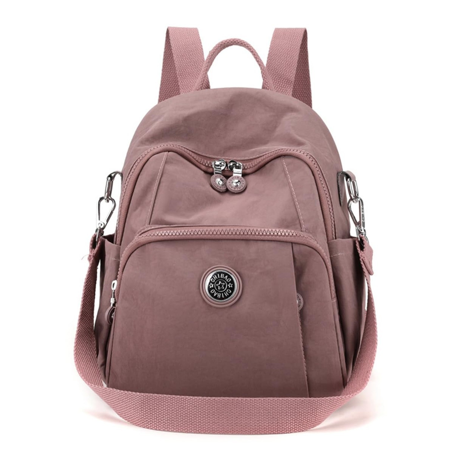 Casual Simple Mini Backpack 11.8 Inch Stylish Durable Nylon Lightweight Trave…