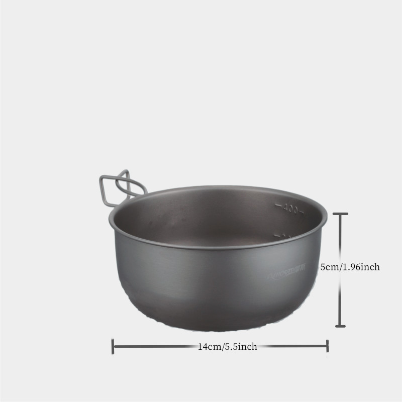 Amos Titanium Small Bowl-Extra Strong Ultra-Lightweight Hiking EASY TO CARRY