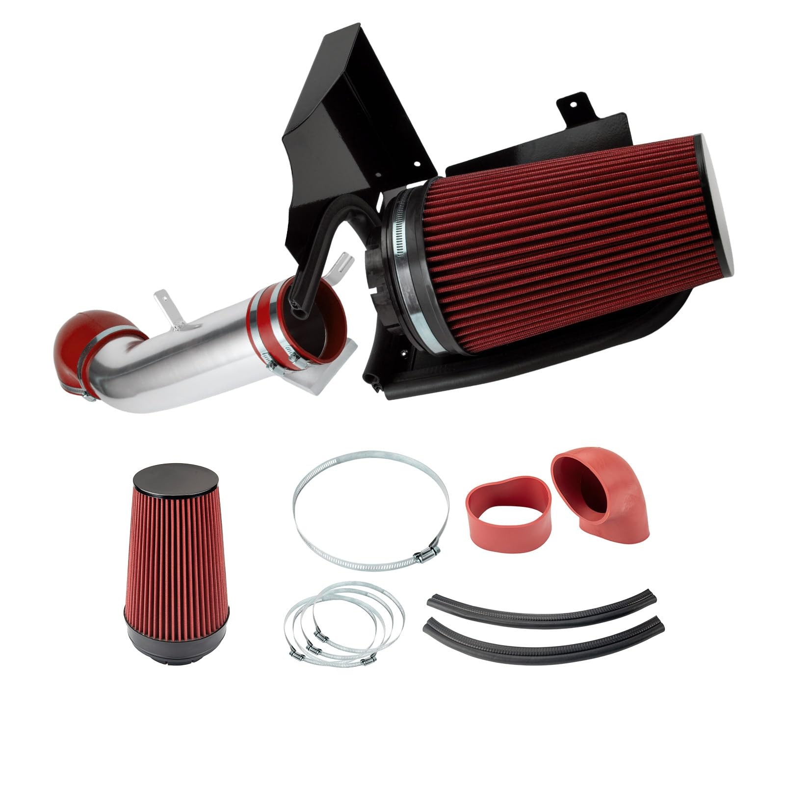 KAX 4″ Cold Air Intake Red 2004-2006 Silverado