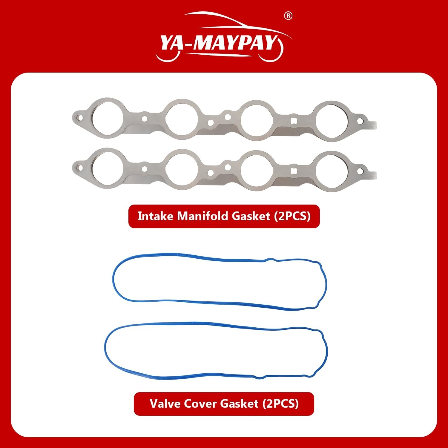 Engine Cover Gasket Kit for Chevy GMC 4.8L 5.3L 6.0L 6.2L V8, Fits 1999-2014 …