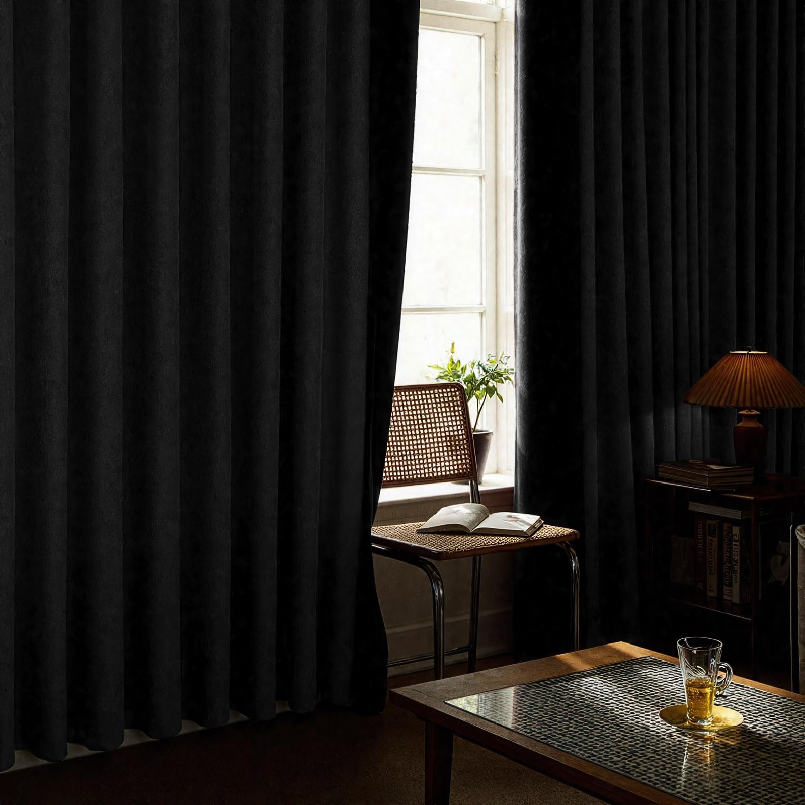 Light Grey Linen Blackout Curtains 102 Inch Length 2 Panels Set for Bedroom L…