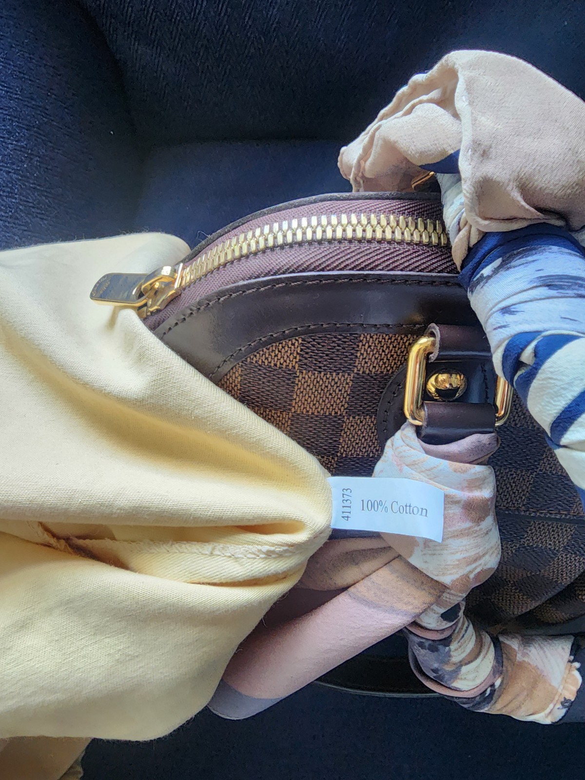 Louis Vuitton Trevi GM Damier Ebene Satche/Top Handle Red Interior Beautiful