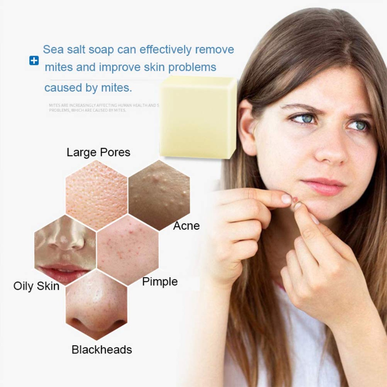 Soap with Sea Salt Natural Goat’s Milk for Face Dry and Natural Oily Skin, Re…
