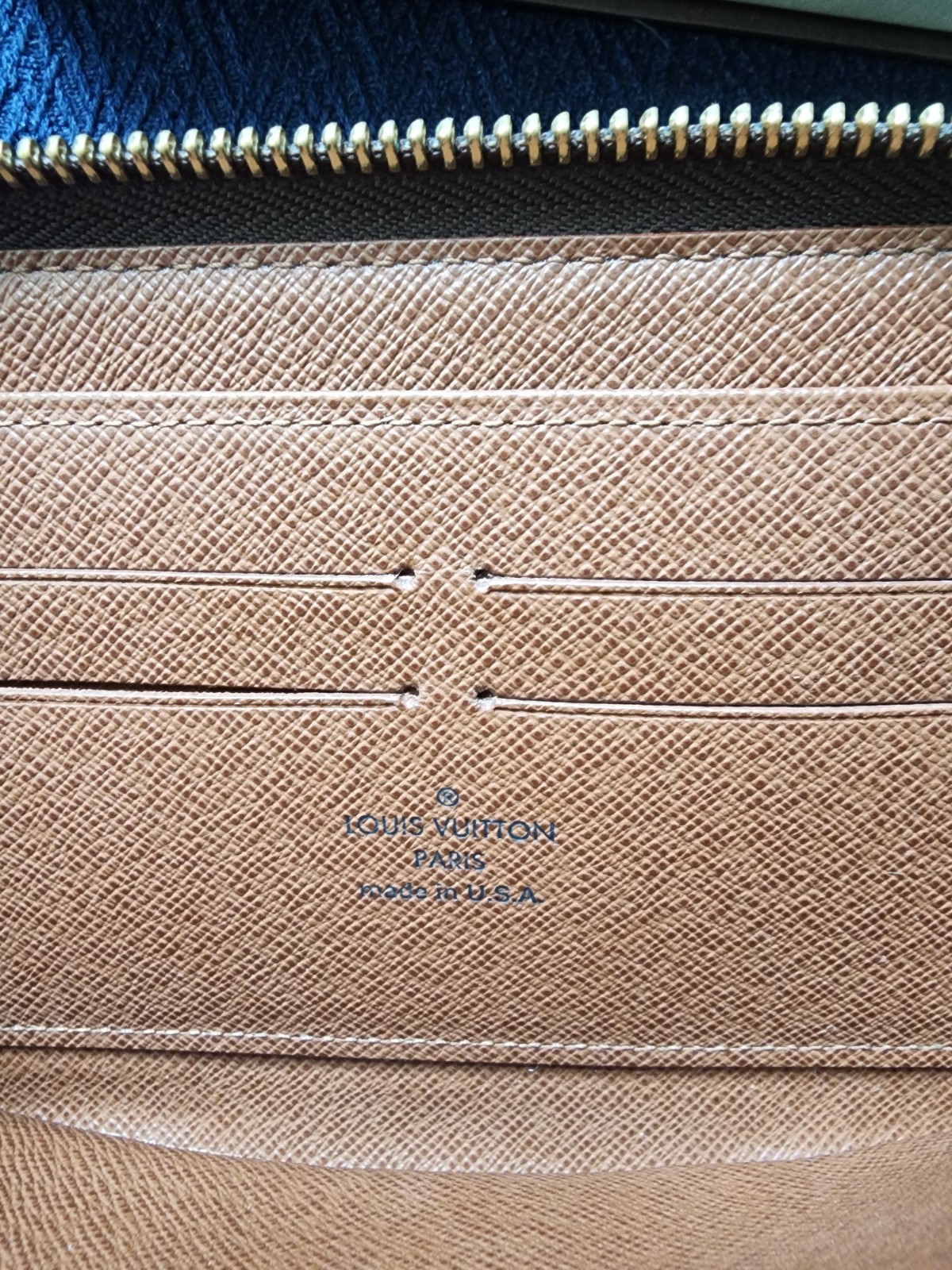 Louis Vuitton Brown Monogram Zip-Around Women’s Wallet with Box & Dust Bag