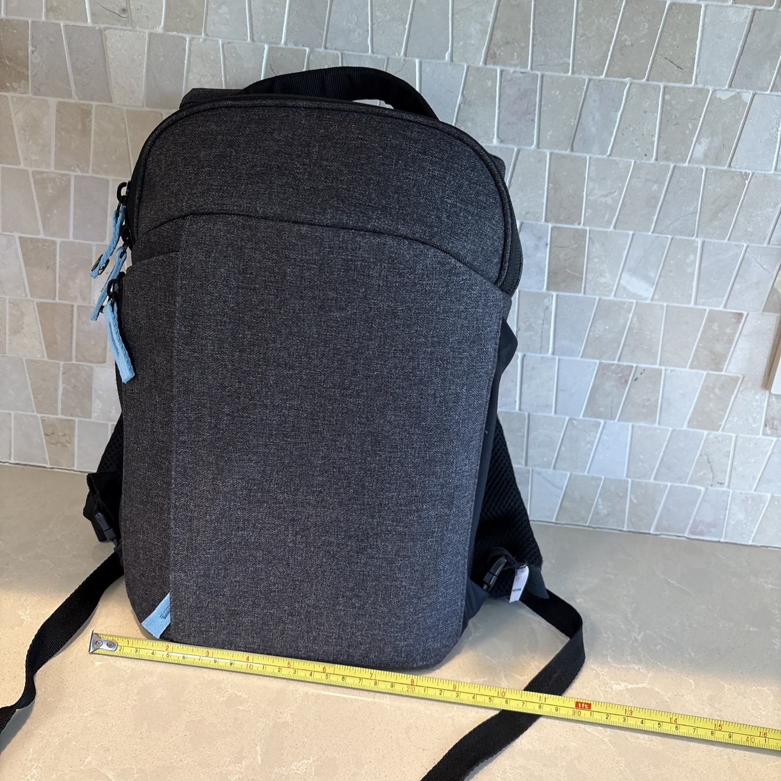 Medical Device Backpack Hard shell case Gray- Pockets, HD Padded Straps