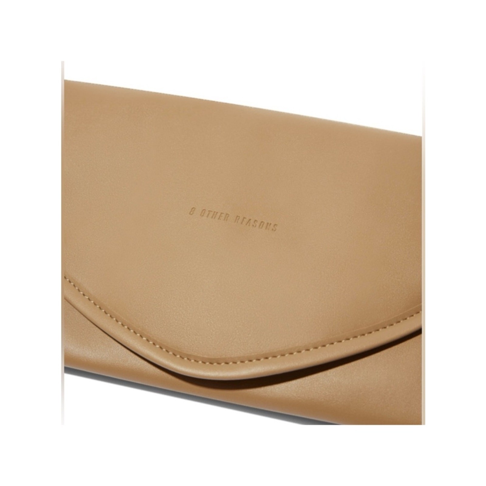 8 Other Reasons Tan Vegan Leather Jewelry Travel Pouch Bag, Brand New, MSRP $50