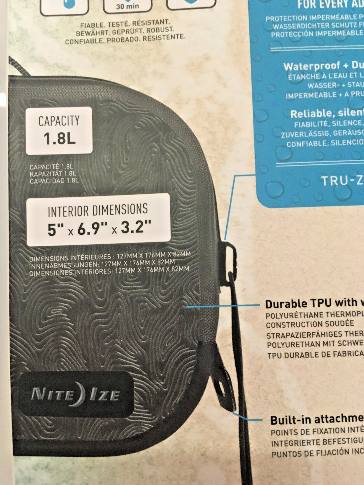 NEW RunOff Waterproof – Small Packing Cube – Tru 1.8L 5″ x 6.9″ x 3.2″