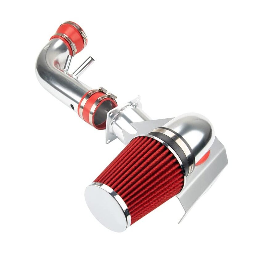 Air Intake Kit, 3″ & 3.5″ Cold Air Intake System Kits + Filter Aluminum
