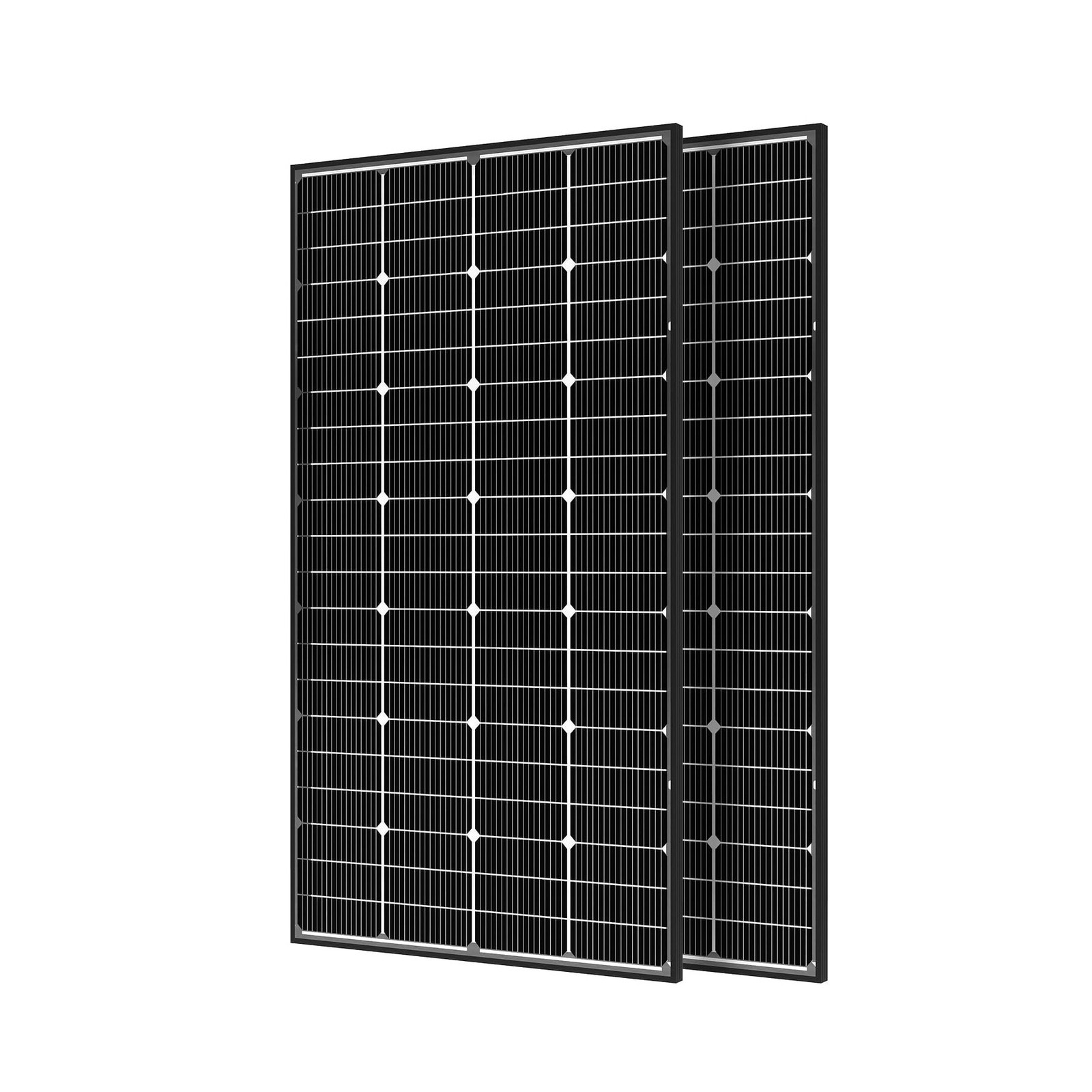 JJN Bifacial 400 Watt Solar Panel, 16BB N-Type 2 Pcs 200W 12V 25% High Effici…