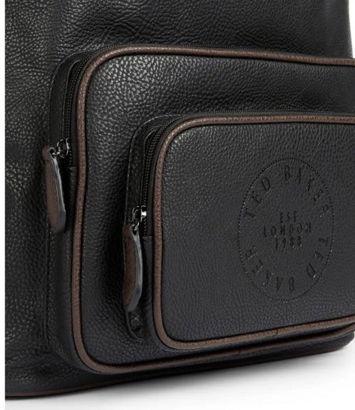 NEW Ted Baker London Markar Embossed Black Backpack – Unisex