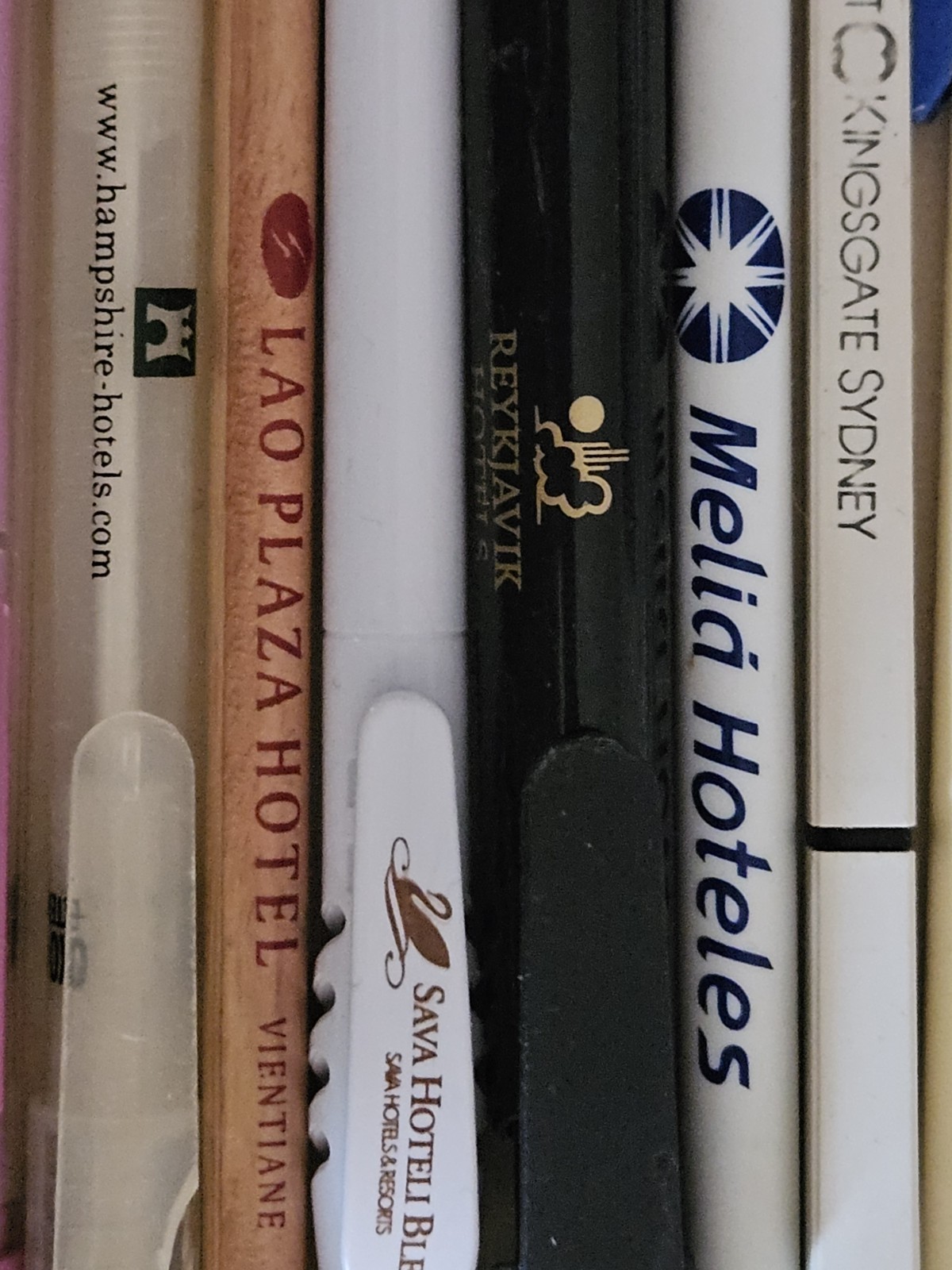Lot Dozens Hotel Pens/ Pencils. Memories From Around The World. Exotic Locations