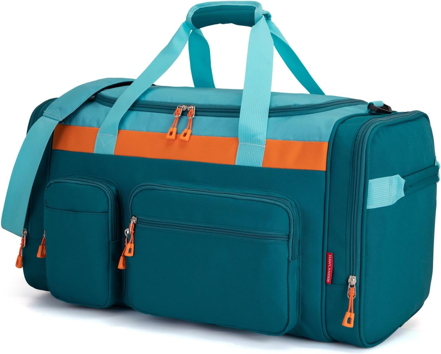 Large Kids Duffle Bag for Travel, Overnight or Weekend,Teal Blue | Roomy Size: 2