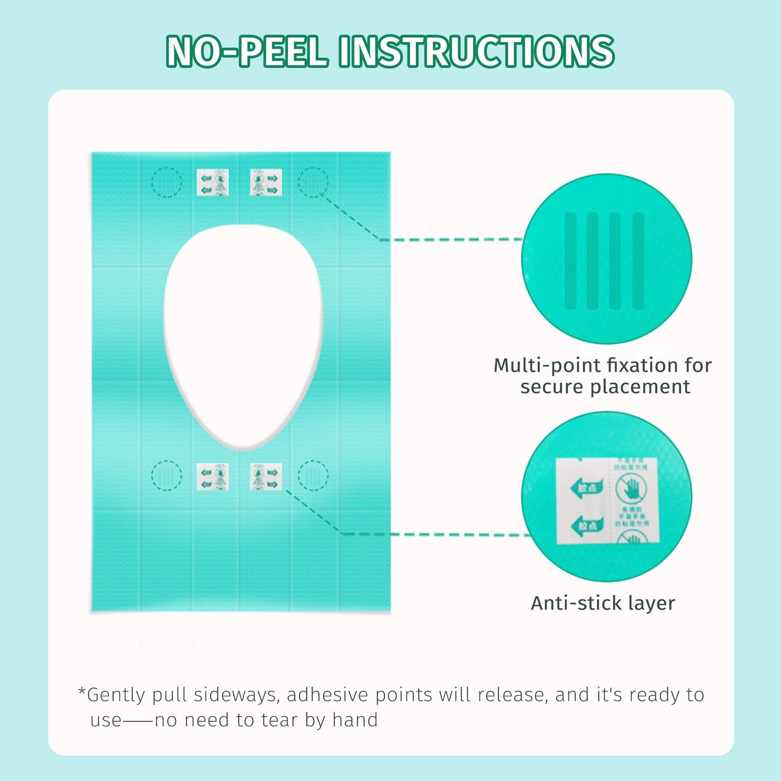 Full Coverage Toilet Seat Covers Disposable 20 Pack | Waterproof Full Coverag…