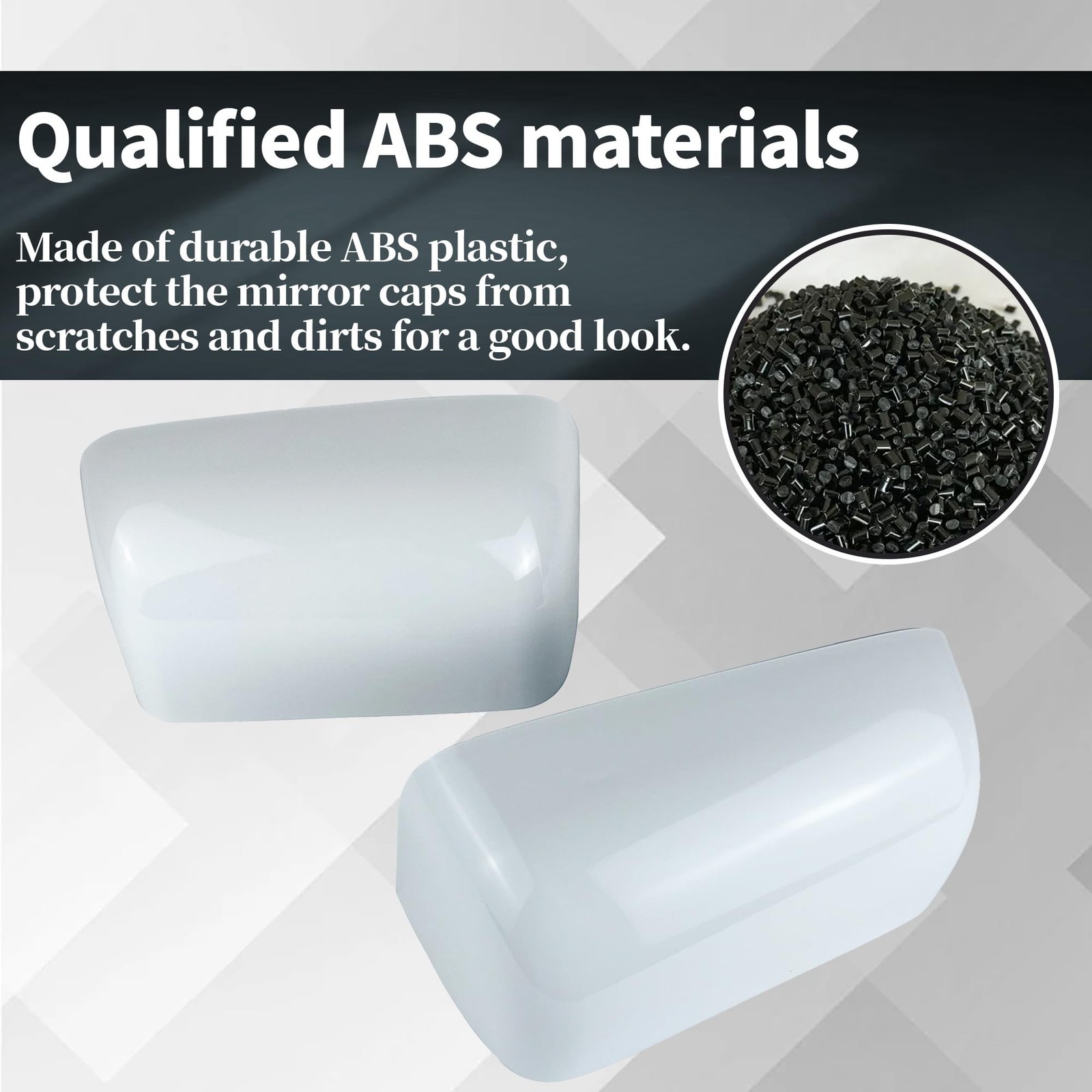 Mirror Caps Cover Compatible with 2008-2016 Ford F250 F350 F450 Side Mirror C…