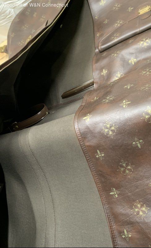 American Tourister Brown Leather Luggage Bag