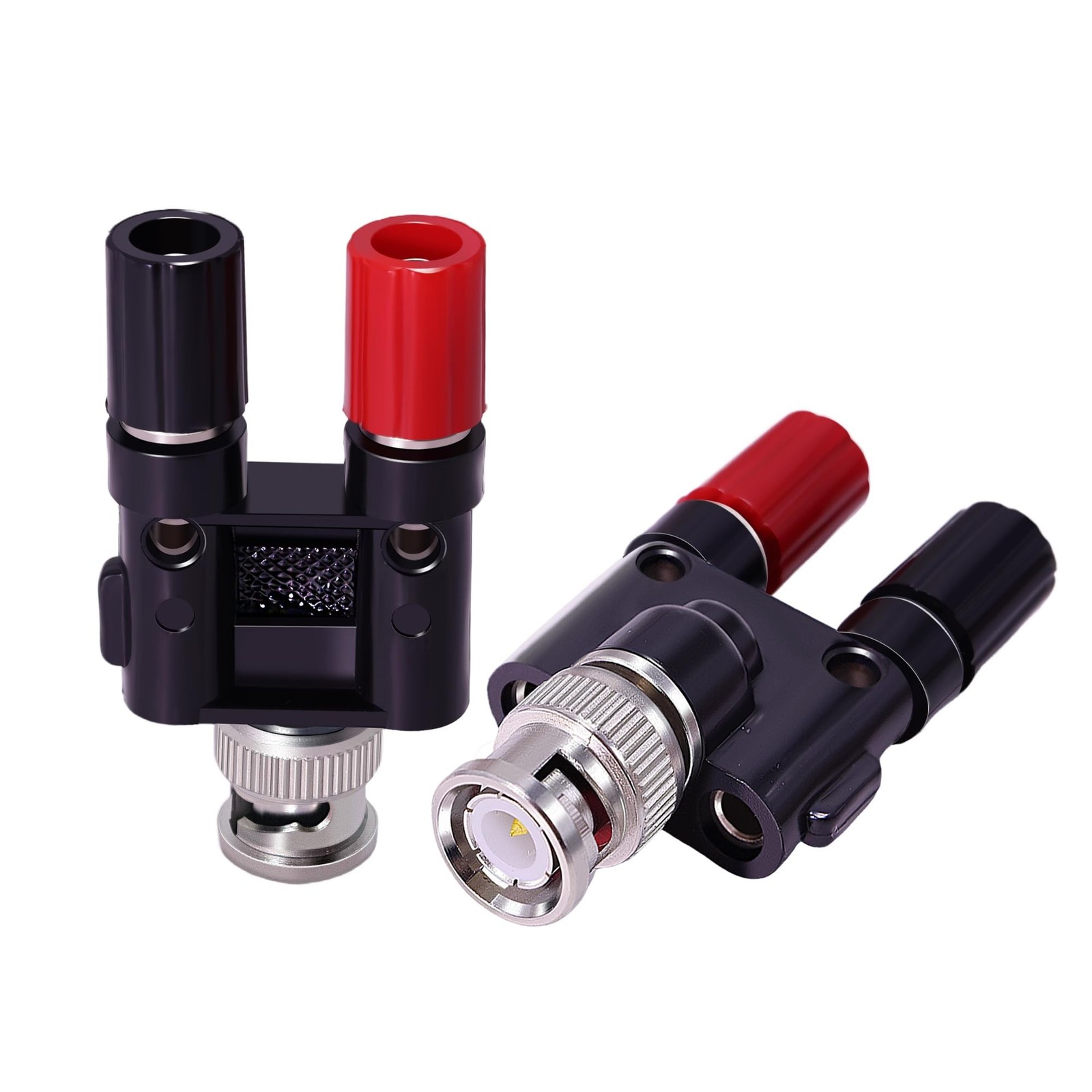CNARIO 2Pcs BNC Male to 2X 4mm Dual Banana Female Jack Socket Binding Post | …