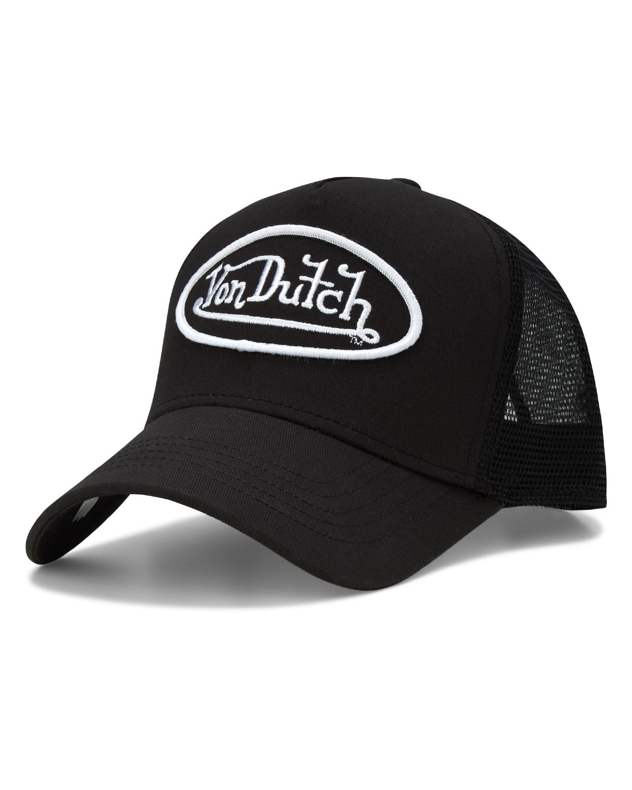 Von Dutch Unisex Trucker Hat – Retro Classic Solid Color Mesh Back Snapback B…