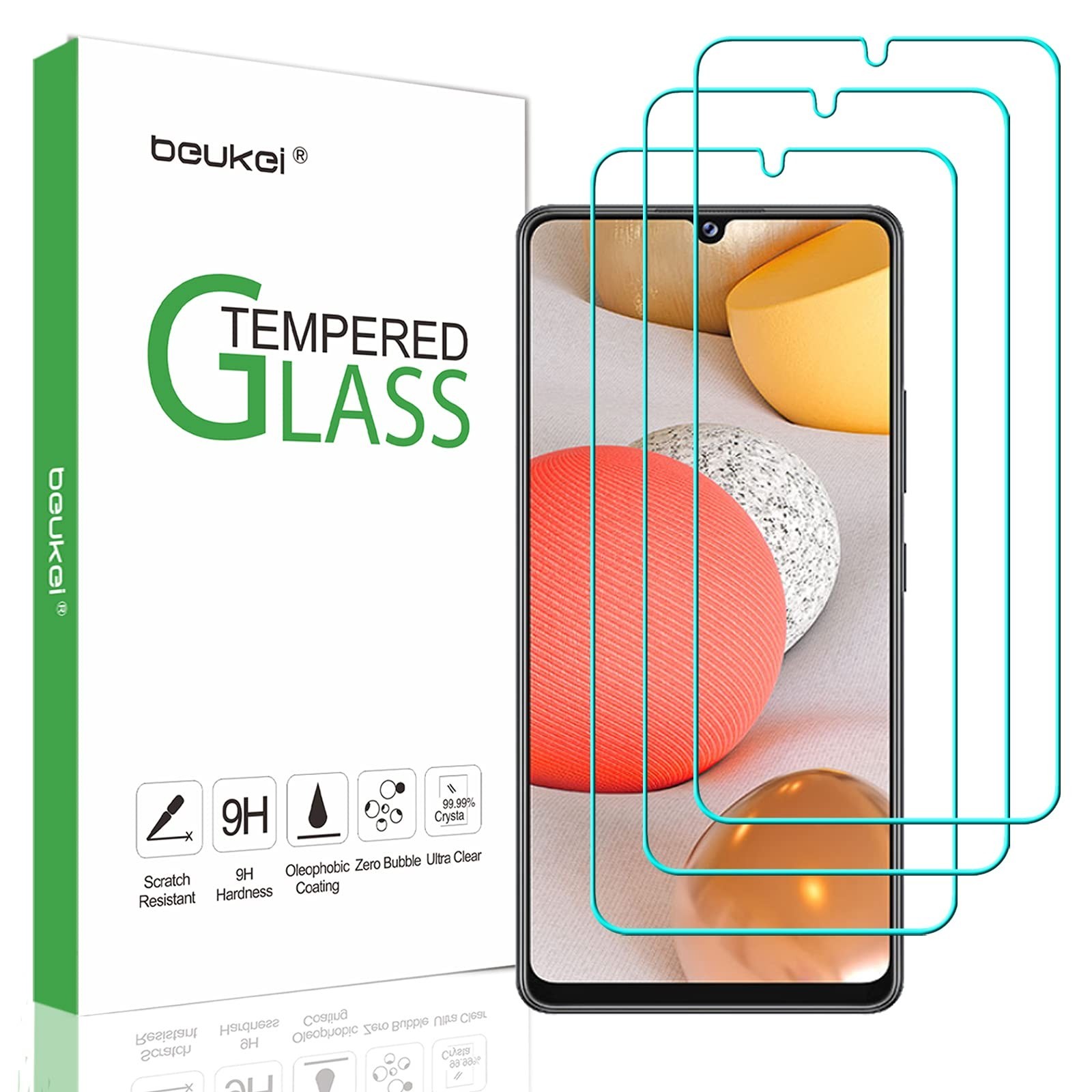 (3 Pack) Compatible for Samsung Galaxy A42 5G Screen Protector Tempered Glass…