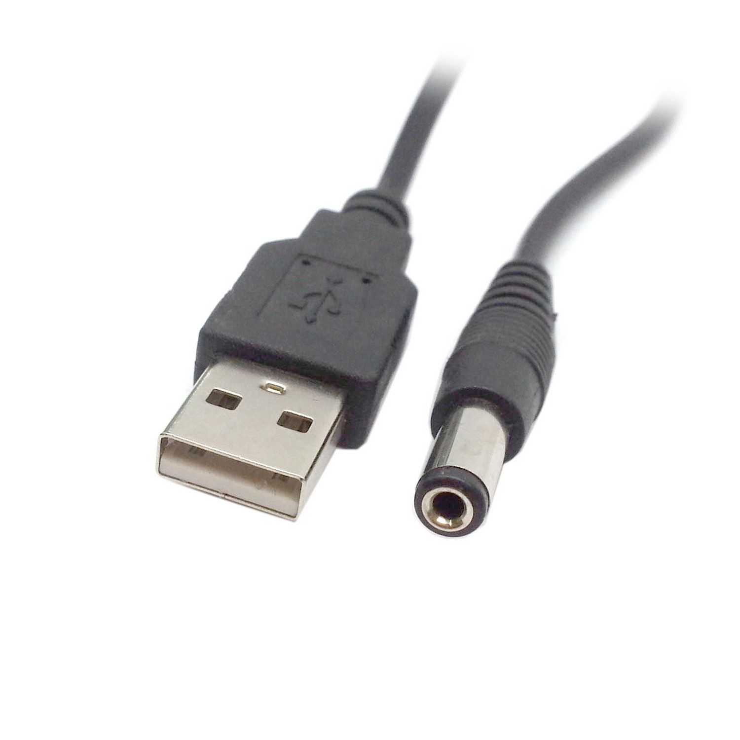 JSER USB 2.0 A Type Male to 5.5 x 2.5mm DC 5V Power Plug Barrel Connector Cha…