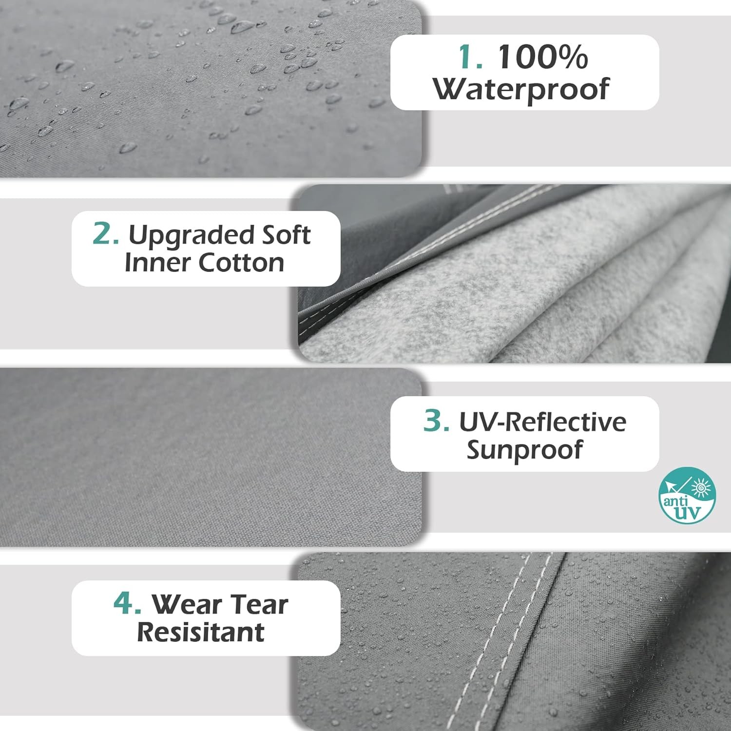 16 Layers Car Cover Waterproof All Weather, Heavy Duty Outdoor Car Cover Univers