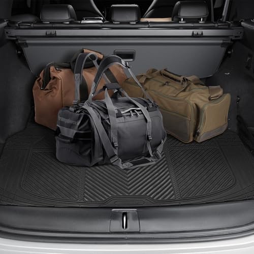 CAR PASS Heavy Duty Rubber Car Mats with Cargo Liner, Deep-Dish Car Floor Mats
