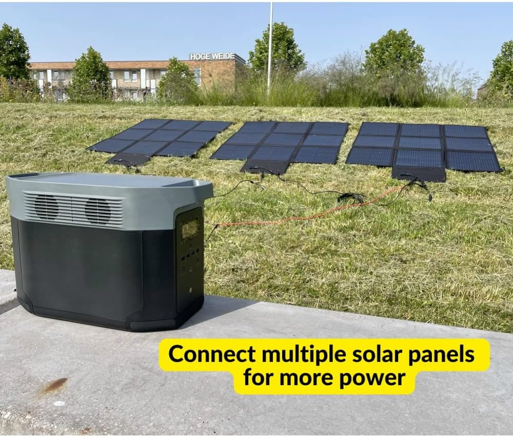 200W 12V Portable Solar Panel Blanket with Standard Connectors for Solar Generat