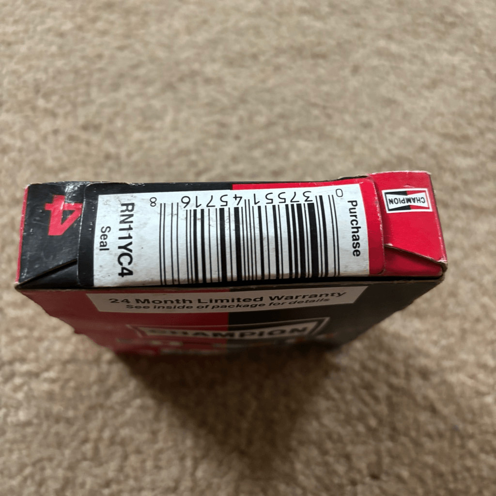 Champion Stock No. 322 RN11YC4 Copper Plus Resistor Box Of 4 Spark Plugs