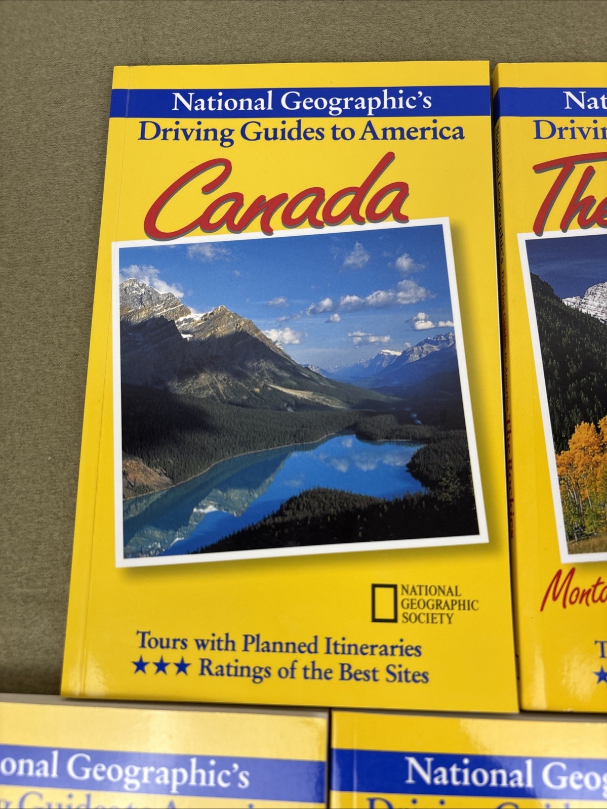 National Geographic Driving Guides to America 1997 Travel Book Lot of 8