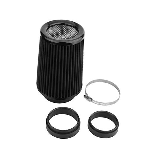 3 3.5 4 inch Universal Cold Air Intake Filter 76mm 89mm 101mm Black