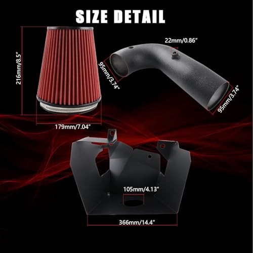 Cold Air Intake Fit for 2019-2024 Ram 1500 Cab 2019-2024 Ram 1500 5.7L 2WD/4WD