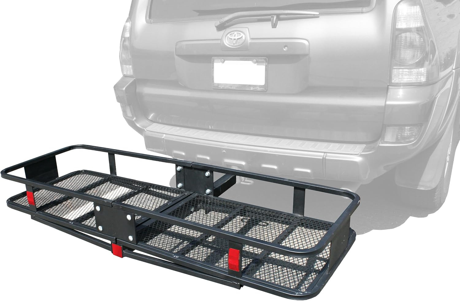 70103 500 Lb. Capacity Steel Hitch Mount Folding Cargo Carrier Mesh Basket Fits