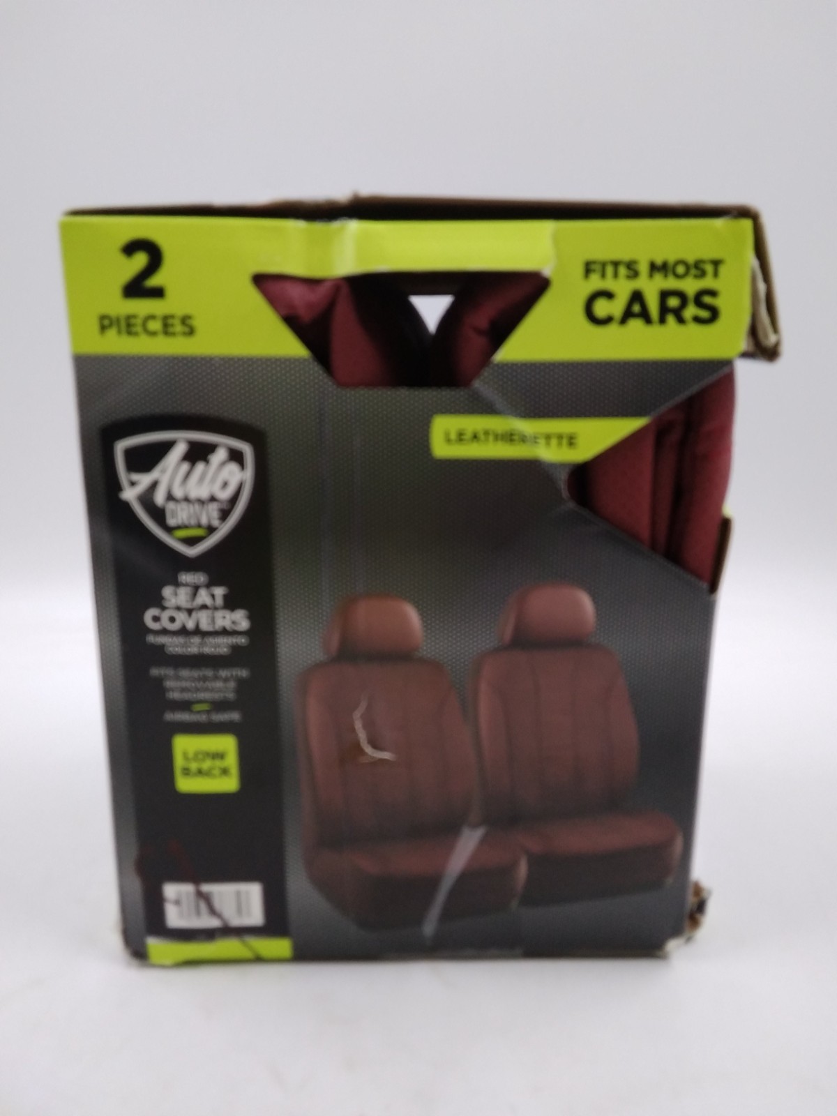 Auto Drive 2-Pack Truck Van Car Seat Chair Covers Red Universal New