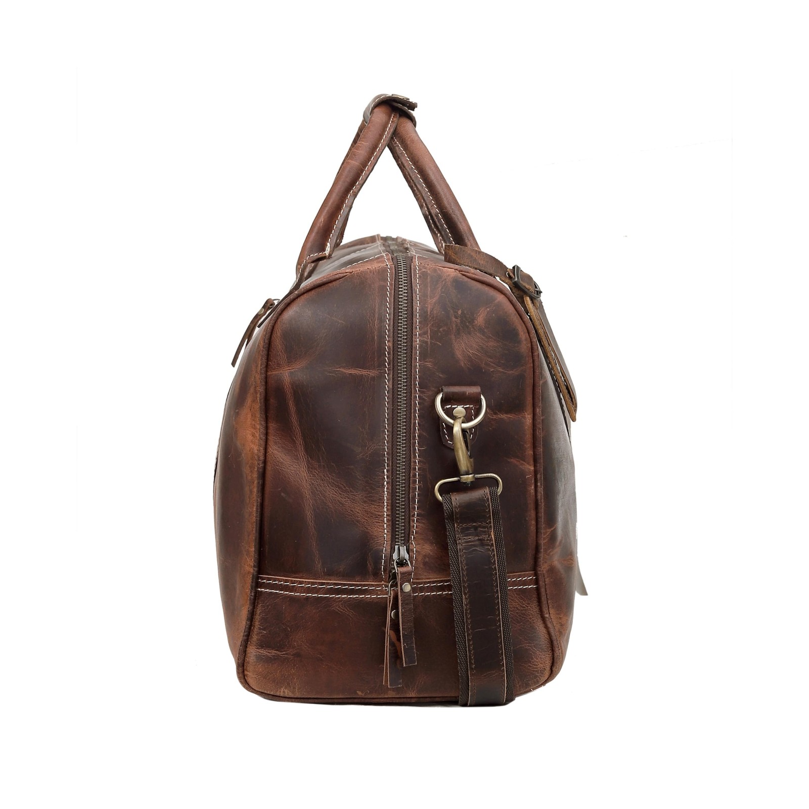 Leather 24 Inch Duffle Bag for Men and Women Large Carry On Luggage Weekender…