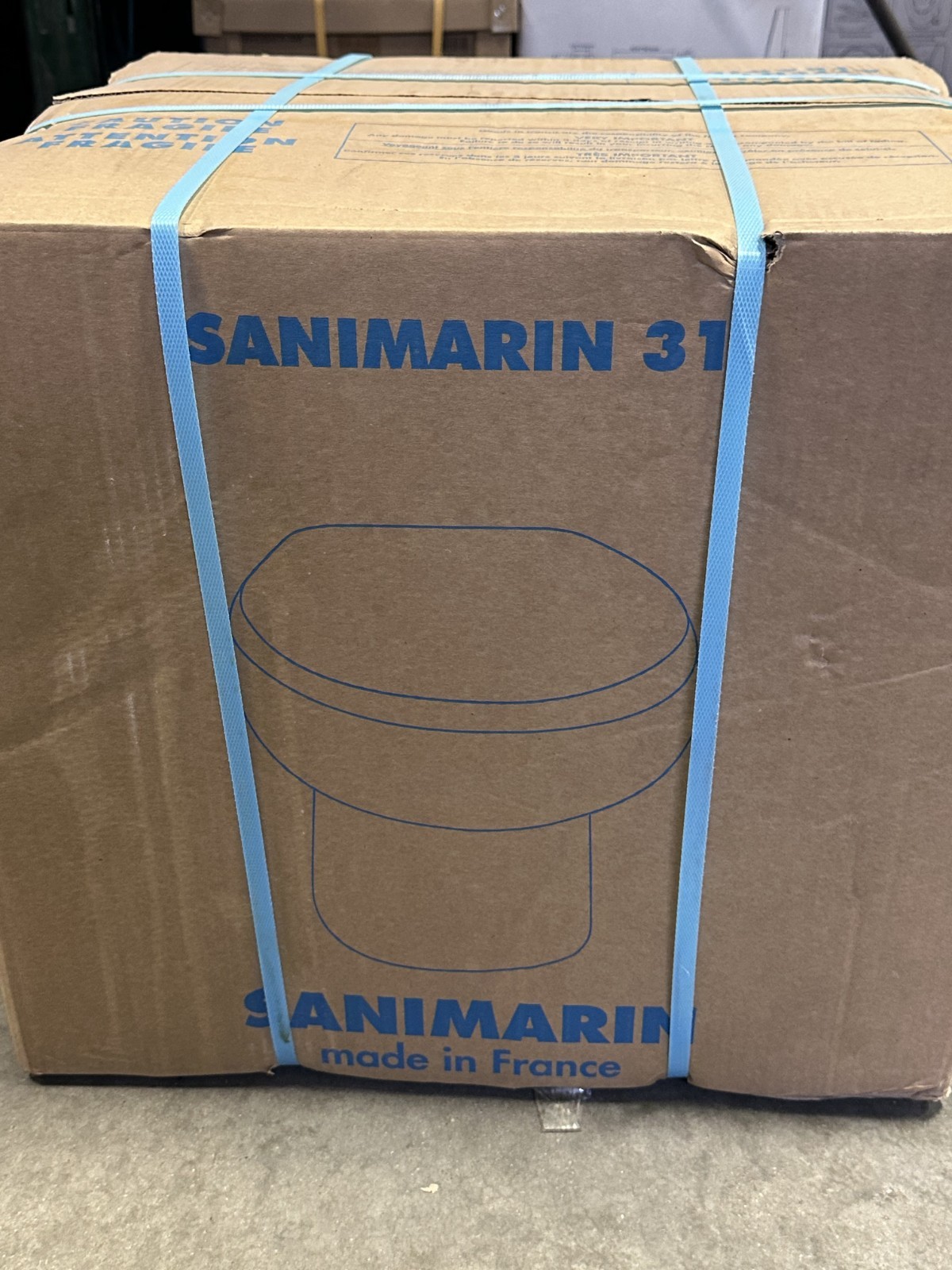 Sanimarin 31 Electric Marine Toilet – Compact, Low Profile, 12V System (WH)