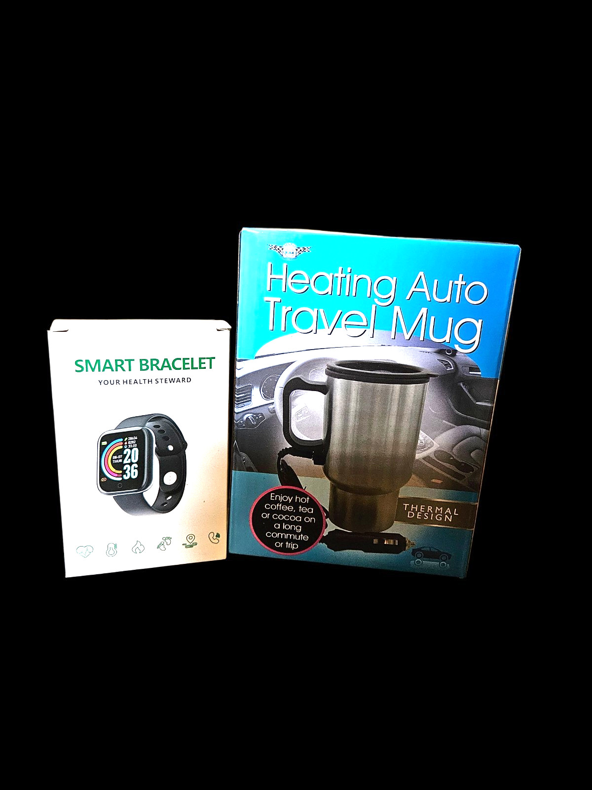Blue Tooth Smart Bracelet And Travel Mug